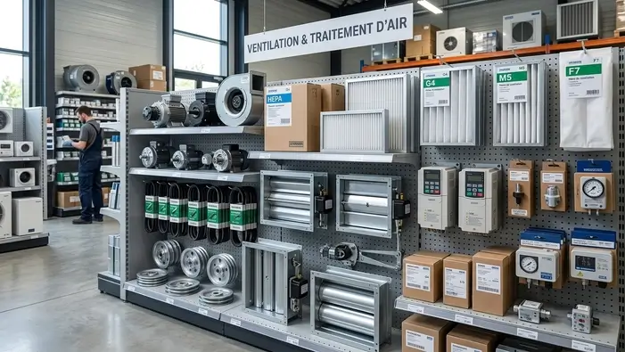 Matériel de ventilation et de traitement de l’air
